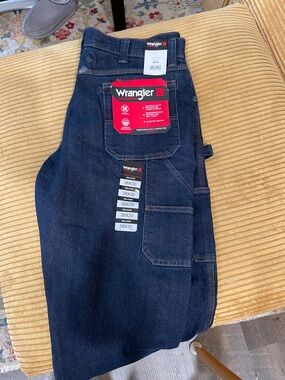 Wrangler Relaxed Fit Dark Blue Denim Jeans